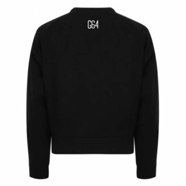 Gym64_Women's Cropped Sweater Back